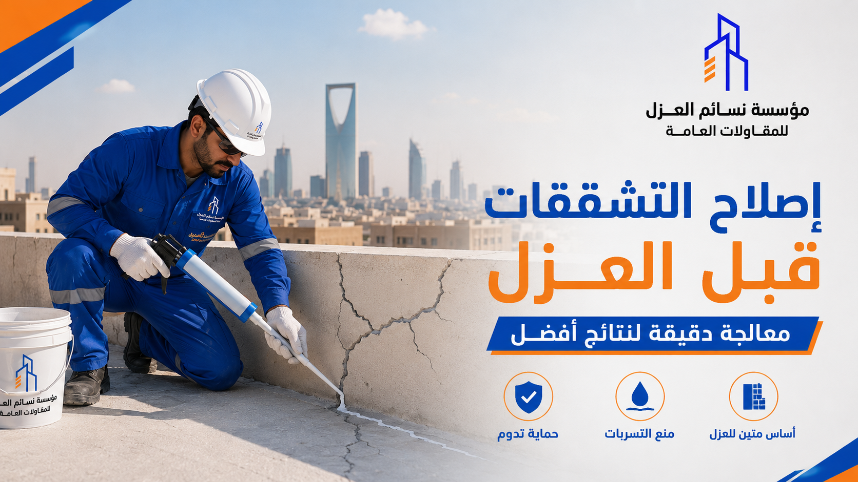 إصلاح التشققات قبل عزل الأسطح في المباني القديمة